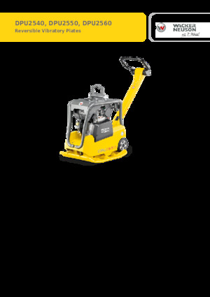 Reverzní vibrační desky Wacker Neuson DPU2540H