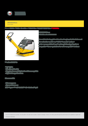 Reverzní vibrační desky Wacker Neuson DPU6555Hecs 