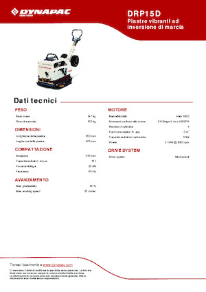 Reverzní vibrační desky Dynapac DRP15D 