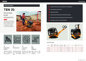 Reverzní vibrační desky Enar TEN 35GHEL