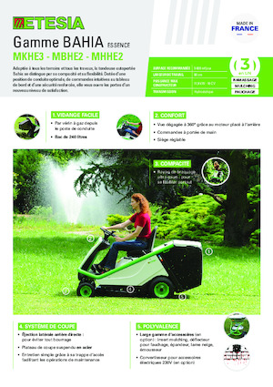 Zahradní traktory a ridery Etesia BAHIA 2 MKHE 3