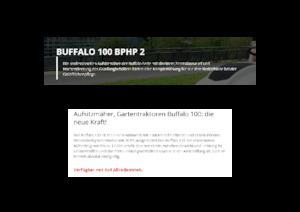 Zahradní traktory a ridery Etesia BUFFALO 100 BPHP2