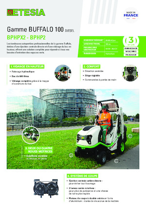 Zahradní traktory a ridery Etesia BUFFALO 100 BPHPX2