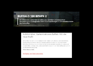 Zahradní traktory a ridery Etesia BUFFALO 100 BPHPX2