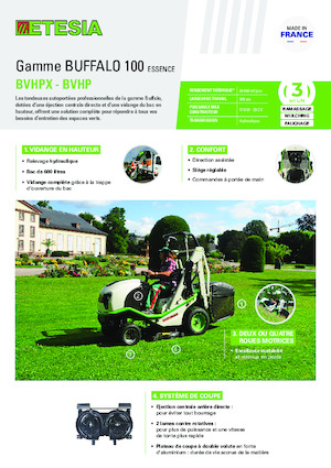 Zahradní traktory a ridery Etesia BUFFALO 100 BVHP2