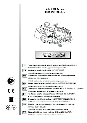 Zahradní traktory a ridery Efco EF 93/16 K