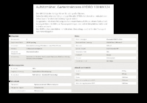 Zahradní traktory a ridery Etesia HYDRO 100 MK124