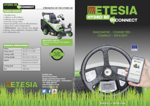 Zahradní traktory a ridery Etesia HYDRO 80 E-CONNECT MKHP4
