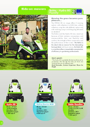 Zahradní traktory a ridery Etesia HYDRO 80 MKHP3