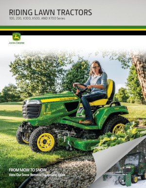 Zahradní traktory a ridery John Deere X394