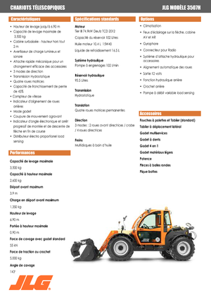 Teleskopické manipulátory JLG 3507 H