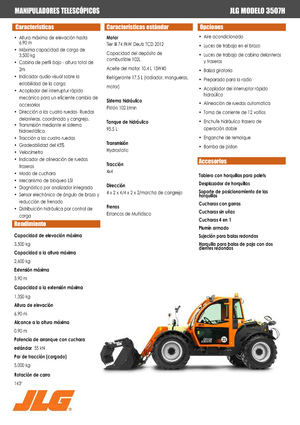 Teleskopické manipulátory JLG 3507 H