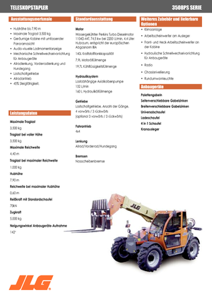 Teleskopické manipulátory JLG 3508 PS