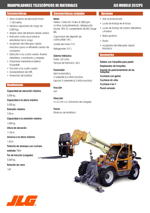 Teleskopické manipulátory JLG 3512 PS