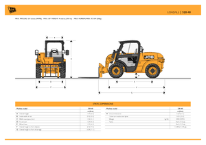 Teleskopické manipulátory JCB 520-40