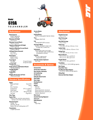 Teleskopické manipulátory JLG 619 A