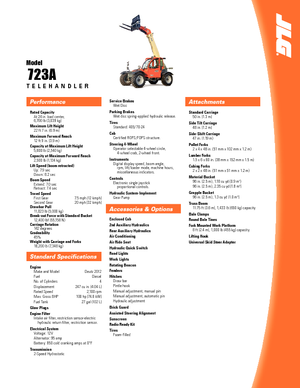 Teleskopické manipulátory JLG 723 A