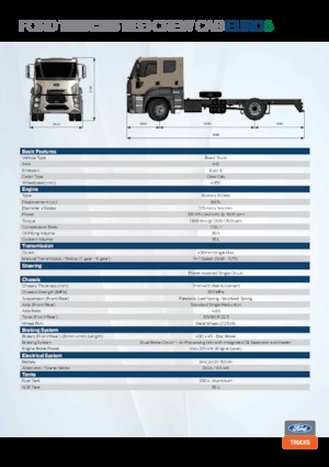 Tuhé podvozky Ford 1833 crew cab