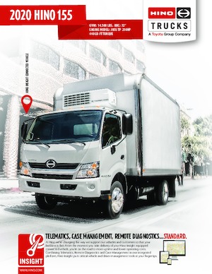 Tuhé podvozky Hino 2020 HINO 155 4x2