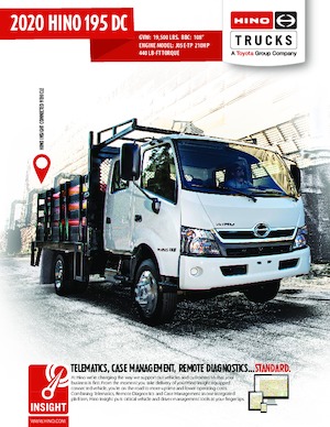 Tuhé podvozky Hino 2020 HINO 195 DC 4x2