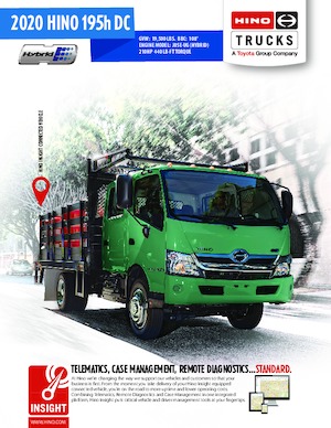 Tuhé podvozky Hino 2020 HINO 195h DC 4x2