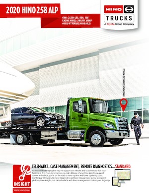 Tuhé podvozky Hino 2020 HINO 258 ALP_x000D_ 4x2