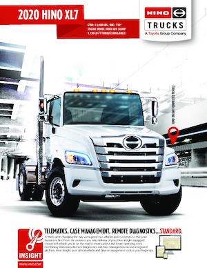 Tuhé podvozky Hino 2020 HINO XL7 4x2