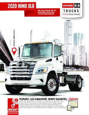 Tuhé podvozky Hino 2020 HINO XL8 4x2