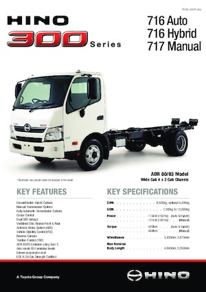 Tuhé podvozky Hino 300 716 4x2