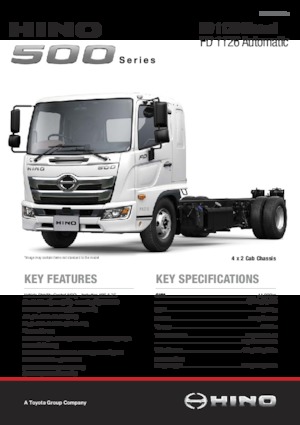 Tuhé podvozky Hino 500 FD 1126 4x2