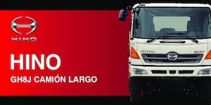 Tuhé podvozky Hino 500 GH8J CAMIÓN LARGO 4x2