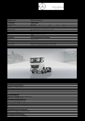 Tuhé podvozky Mercedes-Benz Arocs 4136 K 8x4
