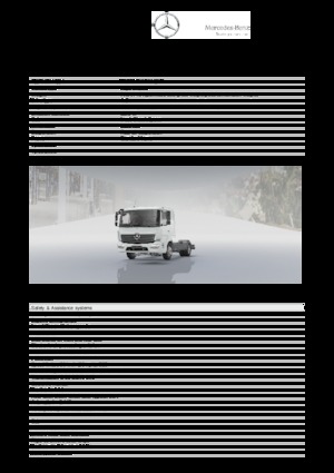 Tuhé podvozky Mercedes-Benz Atego 821 L 4x2