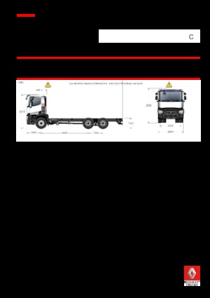 Tuhé podvozky Renault C 520 8X4*4 R TRIDEM