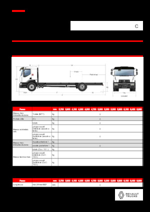 Tuhé podvozky Renault C CAB2300 460 4X2 R E6