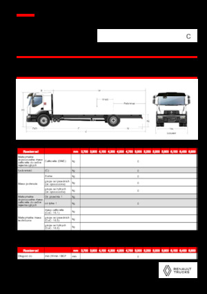 Tuhé podvozky Renault C CAB2300 460 4X2 R E6