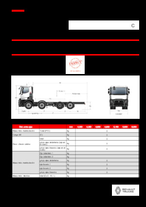 Tuhé podvozky Renault C P8X2*6 TAG 11L E6