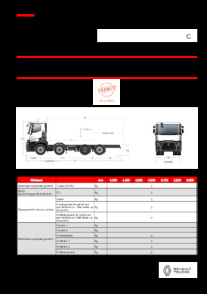 Tuhé podvozky Renault C P8X2*6 TAG 11L E6
