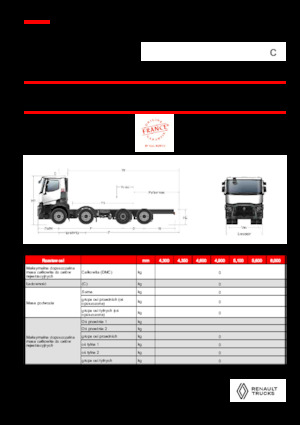 Tuhé podvozky Renault C P8X2*6 TAG 11L E6