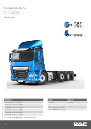 Tuhé podvozky DAF CF 370 FAQ