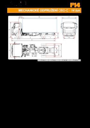 Tuhé podvozky Isuzu F14 L