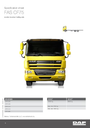 Tuhé podvozky DAF CF 75.250 FAS