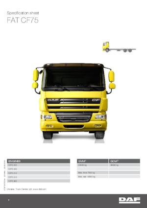 Tuhé podvozky DAF CF 75.250 FAT