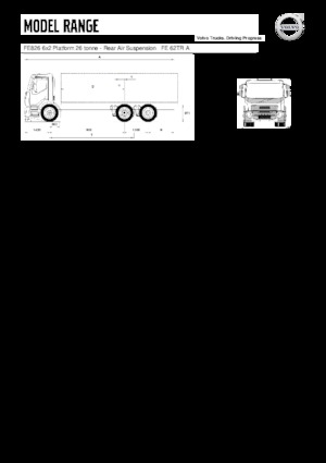 Tuhé podvozky Volvo Trucks FE826 6x2 Platform