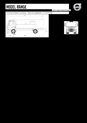 Tuhé podvozky Volvo Trucks FL516 4x2 Platform