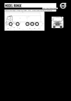 Tuhé podvozky Volvo Trucks FMX13.420 10x4 Rigid -X-High Tag Tridem
