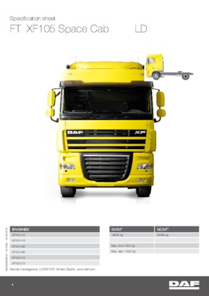 Tahače DAF XF 105.410 FT LD