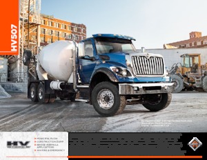 Tuhé podvozky International HV507 107 Regular Cab Cummins B6.7