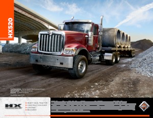 Tuhé podvozky International HX520 120 Day Cab Cummins ISX15