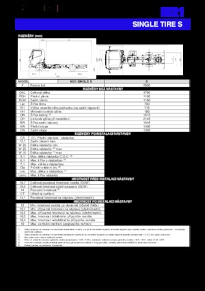 Tuhé podvozky Isuzu M21